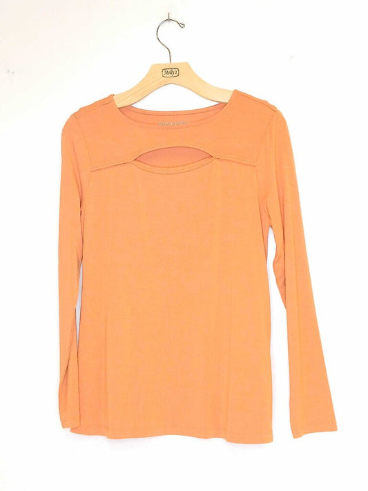 Soft Surroundings Long Sleeve Window Top