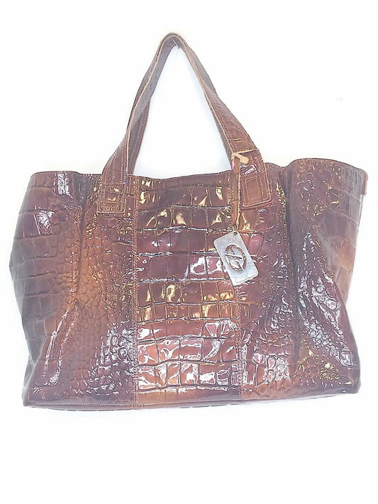 Francesco Biasia Croc Embossed Leather Bag