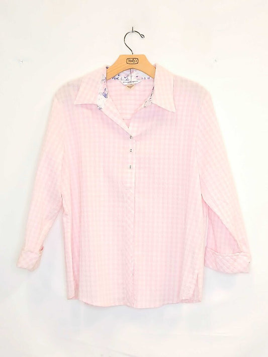 Allison Daley Gingham Button Up Top + Capris