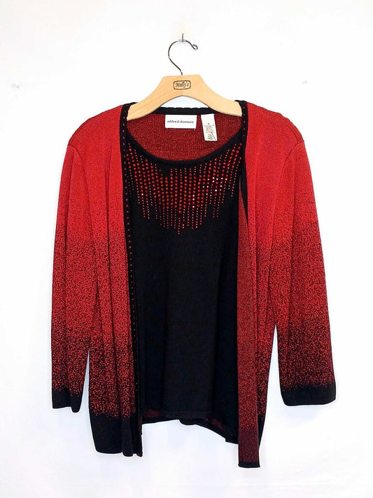 Alfred Dunner Cardigan + Top