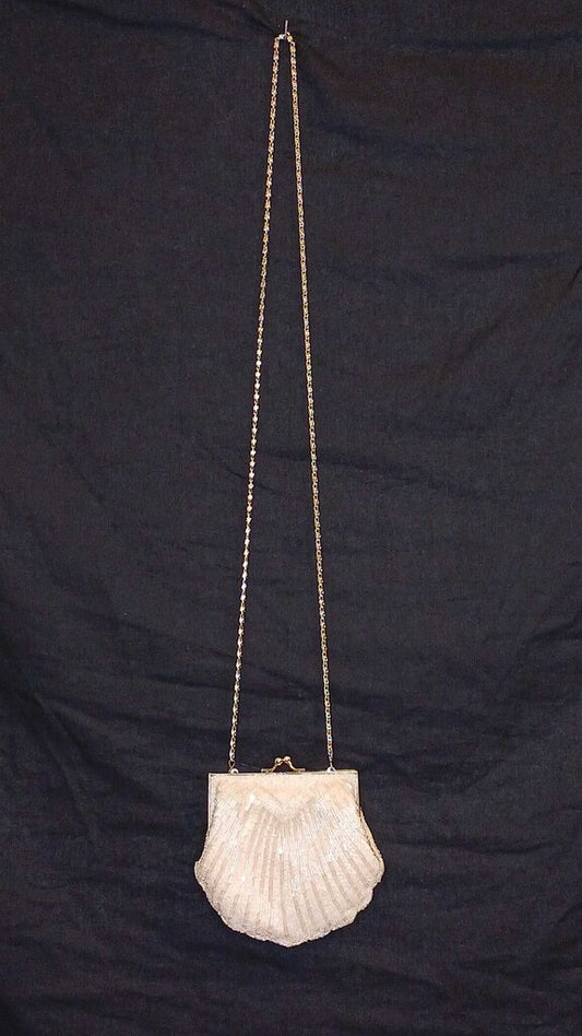 Valerie Stevens Beaded Shell Shaped Crossbody