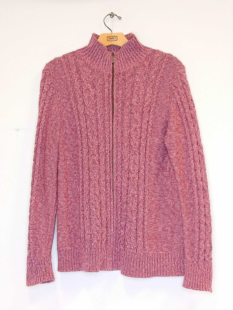 LL Bean Knit Zip Up Jacket