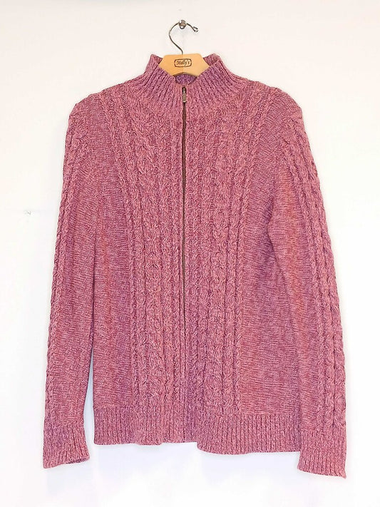 LL Bean Knit Zip Up Jacket