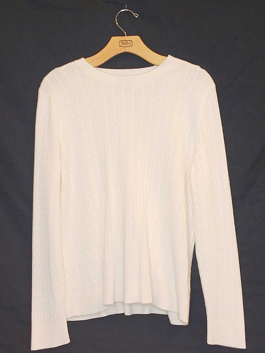 Designers Originals Long Sleeve Cable Knit Sweater