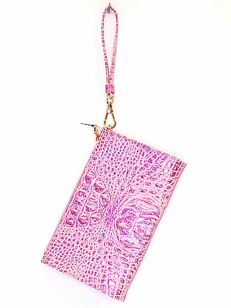 Brahmin Croc Embassed Wristlet