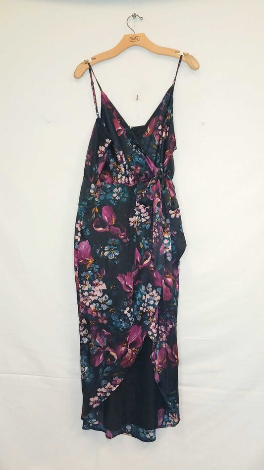 Express Long Sleeveless Floral Dress