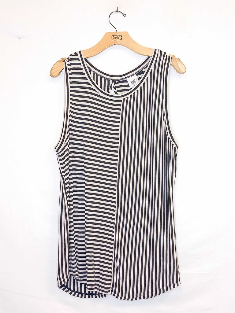 Cabi Sleeveless Stripped Top