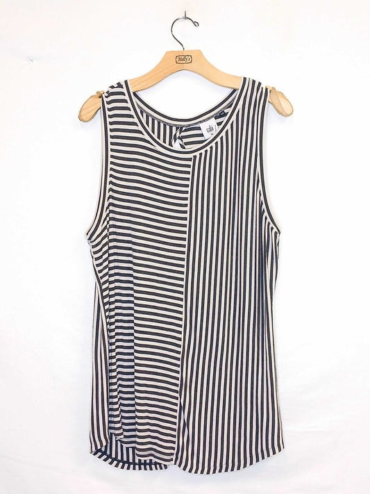 Cabi Sleeveless Stripped Top