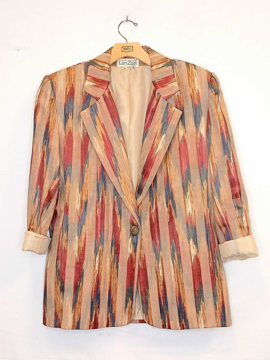 Lorizoni Vintage Patterned Blazer