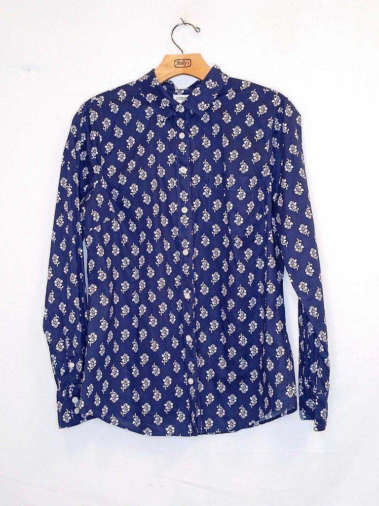 J Crew Long Sleeve Floral button Up