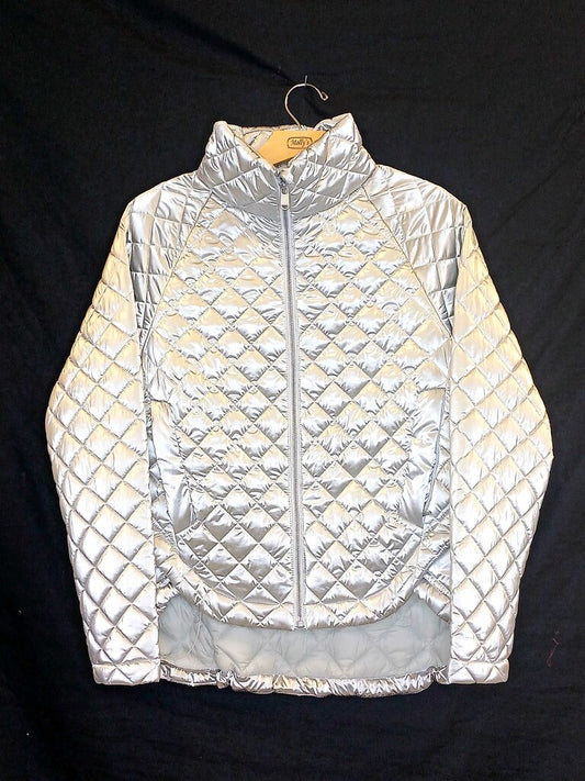 Athleta Quilted Metallic Jacket