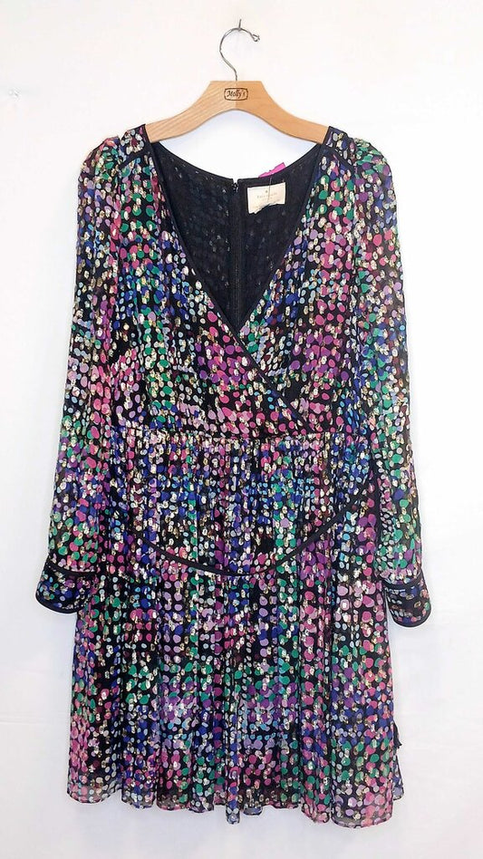 Kate Spade Long Sleeve Spotted Short Dress