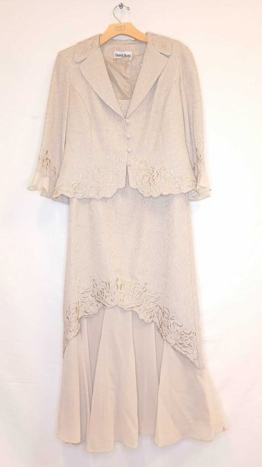 Danny & Nicole Long Dress + Cardigan