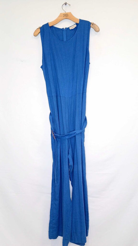 Loft Sleeveless Jumpsuit W Belt