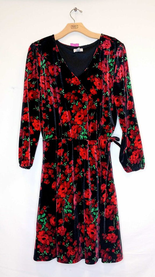 Place Floral Long Sleeve Dress