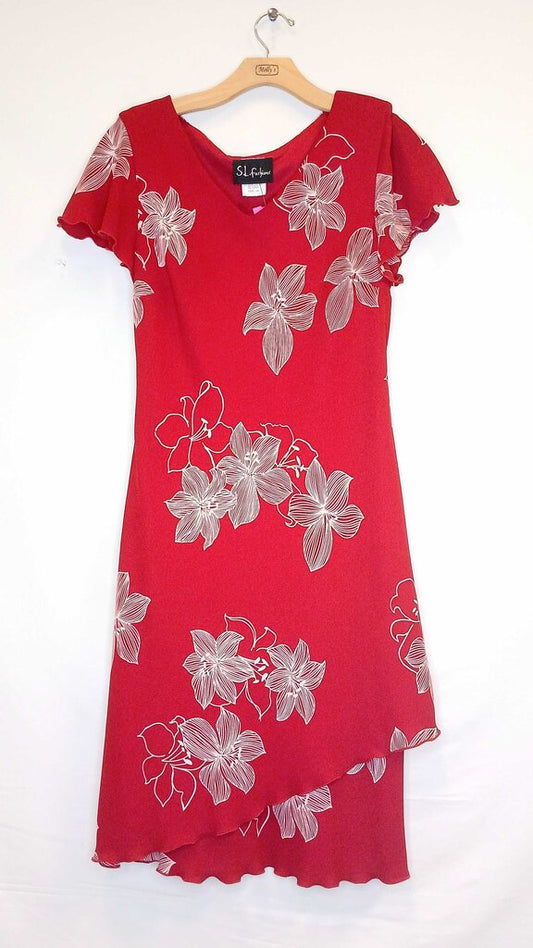 S. L. Fashions Floral Dress
