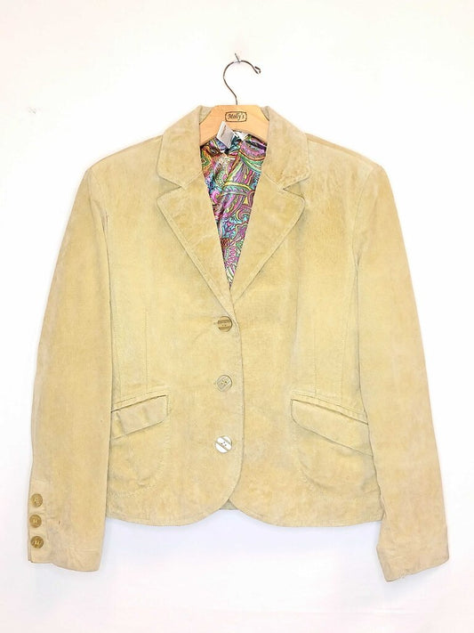 Cold Water Creek Suede Button Up Jacket