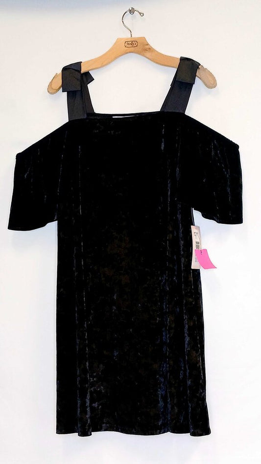 Nanette Lepore Cold Shoulder RibbonVelvet Dress