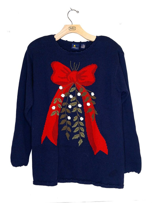 Lizsport Bow and Misltoe Sweater