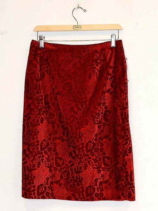 Finity Studio Shaved Velvet Short Skirt