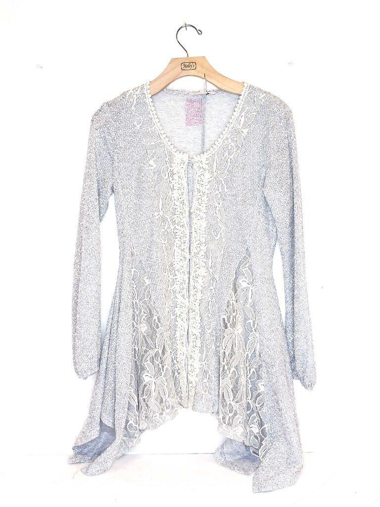 Ryu Button Up Lace Long Cardigan