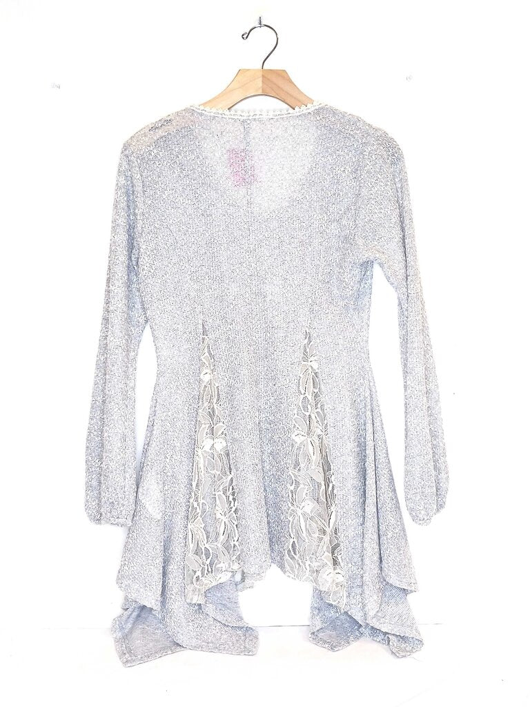 Ryu Button Up Lace Long Cardigan