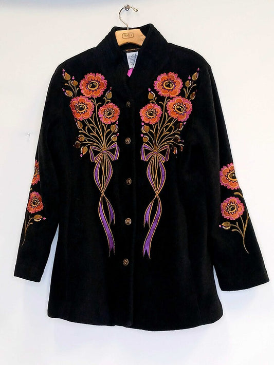 Bob Mackie Wearable Art Embroidered Jacket
