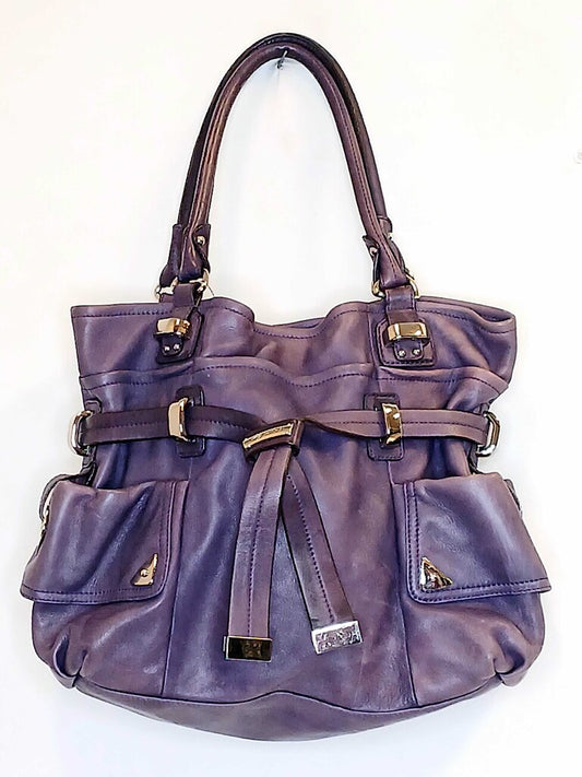 B Makowsk Soft Leather Bucket Tote