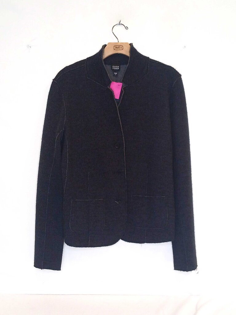 100% Mering Wool Button Up Coat