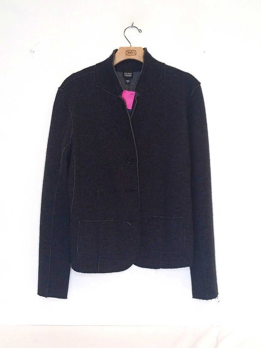 100% Mering Wool Button Up Coat
