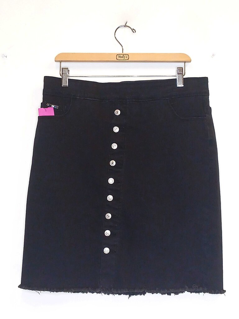 Short Button Up Jean Skirt