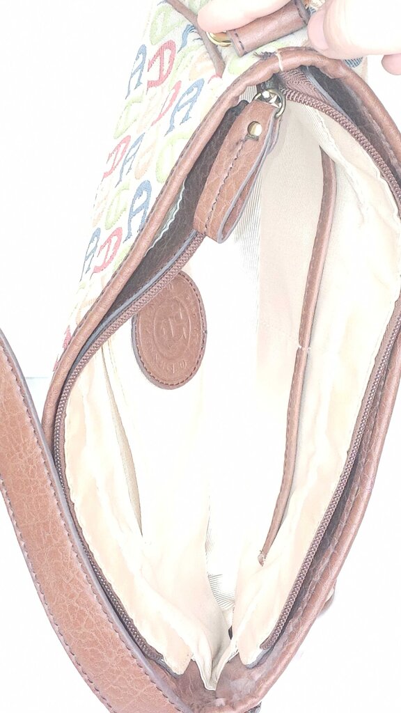 Aigner Monogram Canvas Shoulder Bag