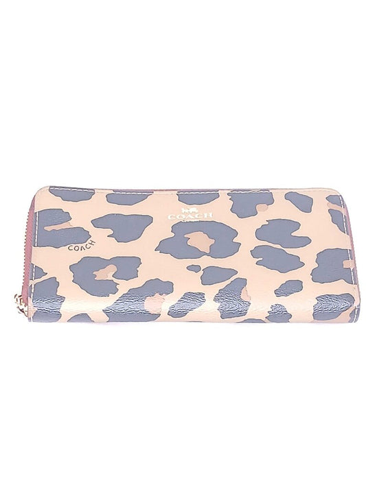 Coach Leopard Accordion Zip Wallet