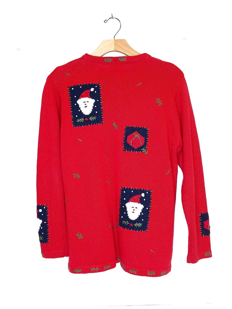 The Quacker Factory Santa Button Up Cardigan