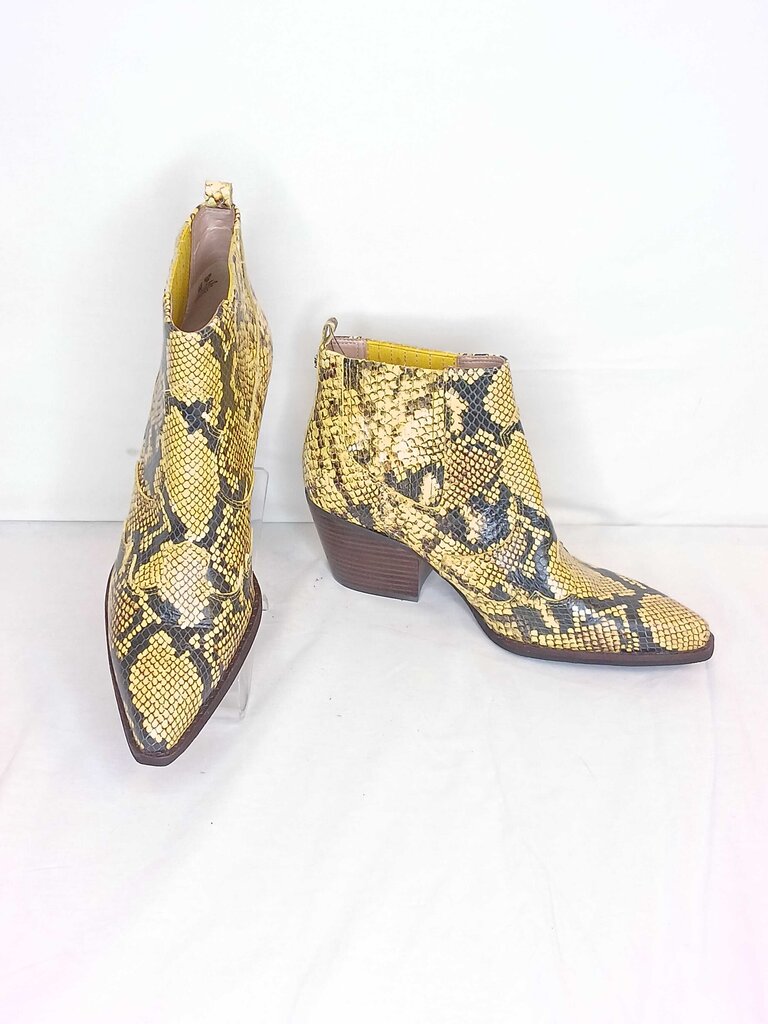 Sam Edelman Snake Skin Print Booties