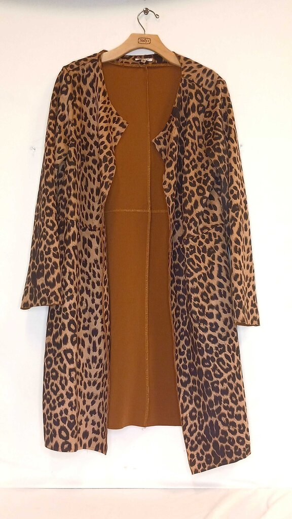 Jodifl Long Open Cheetah Print Cardigan