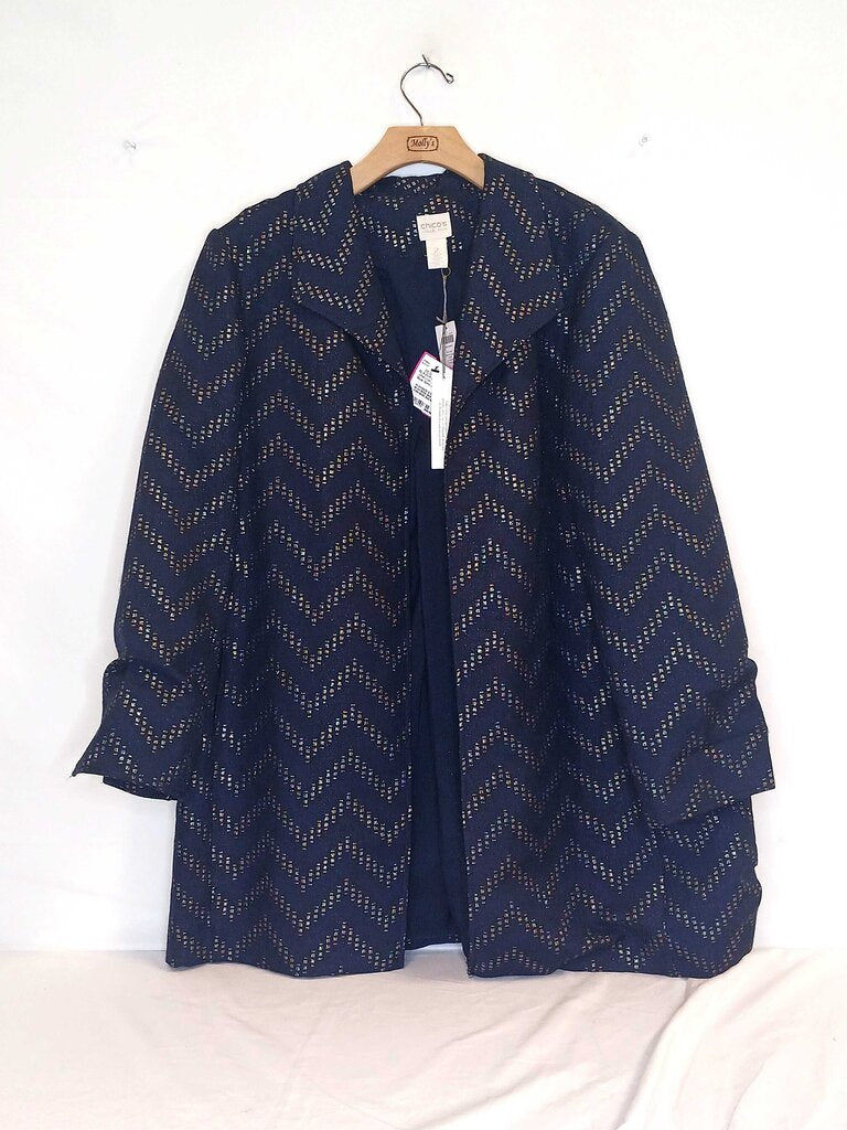 Chicos Chevron Blazer