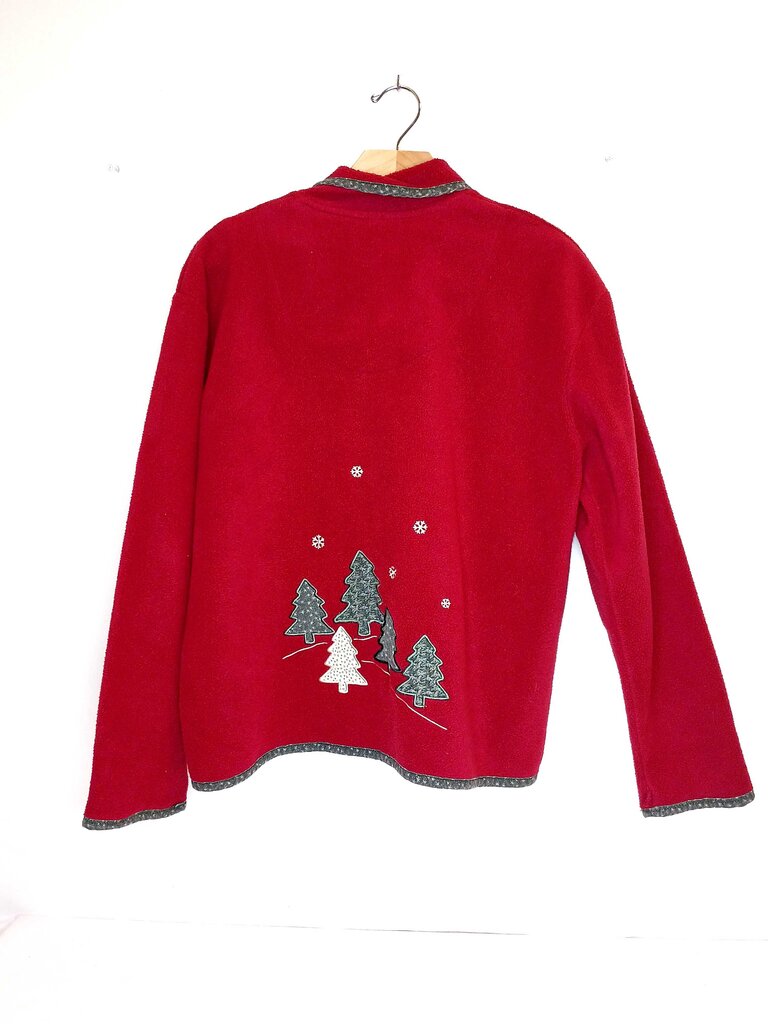 Christoper & Banks Button Up Christmas Cardigan