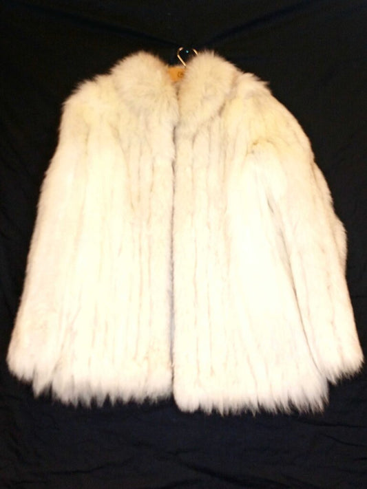 Saga Fox De Jongs Mid Length Blue Fox Coat