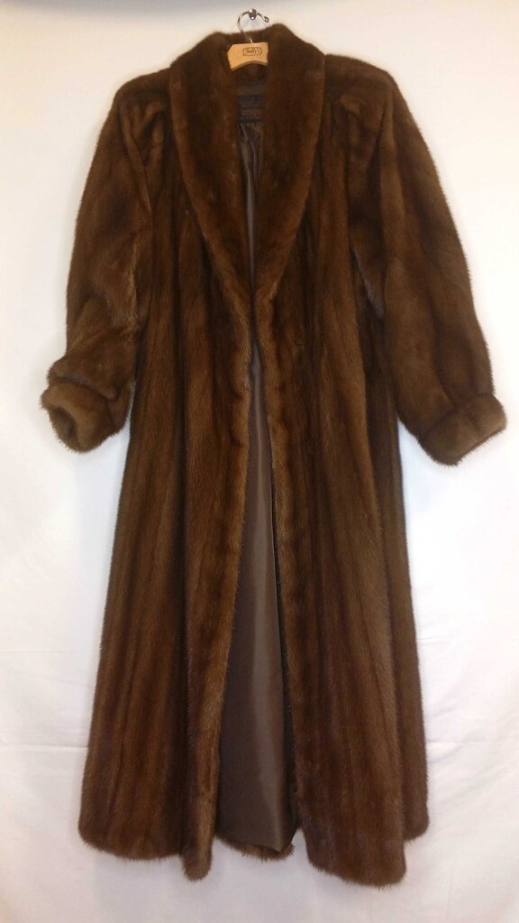 Carol & Irwin Furs Long Mink Fur Coat COA