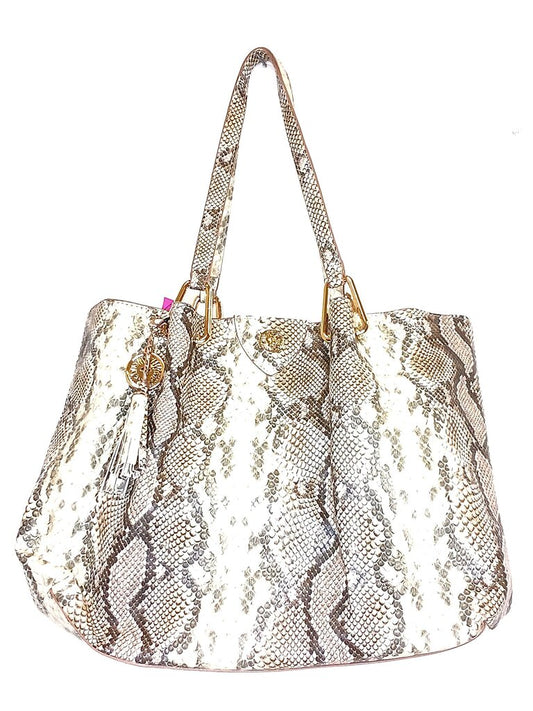 Ann Klein Faux Snake Skin Shoulder Bag