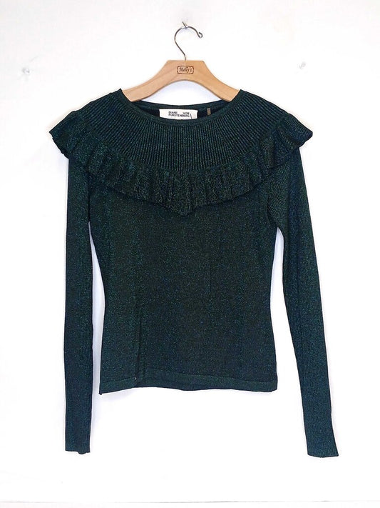 Diane Von Furstenberg Ruffle Sweater