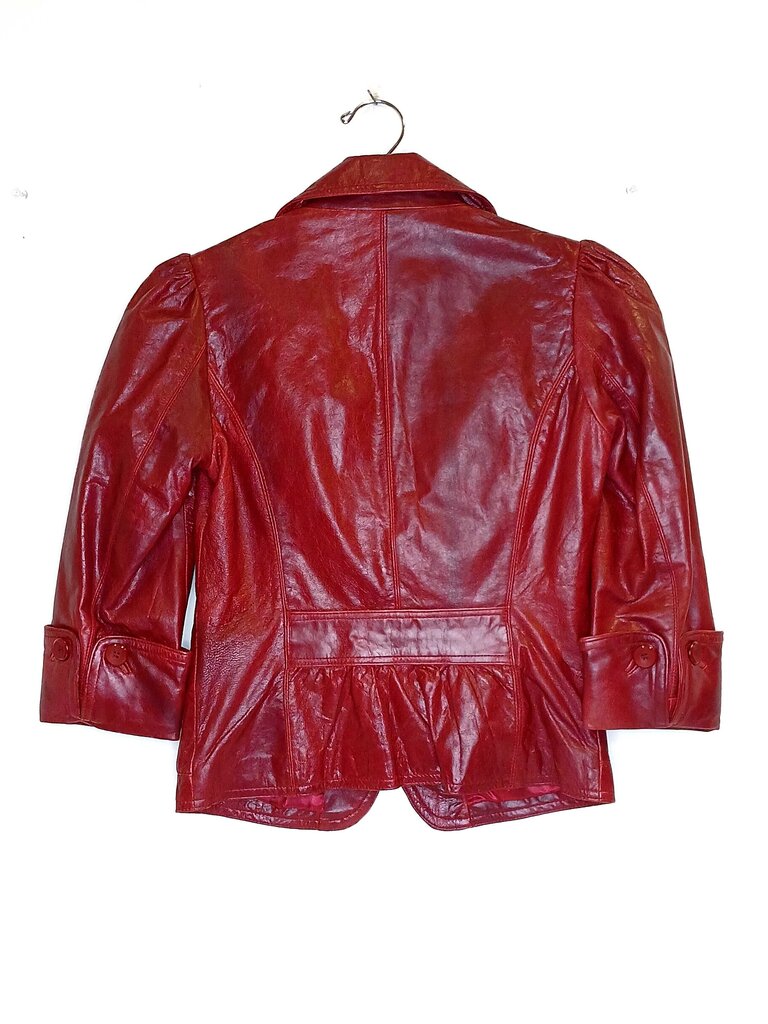 Arden B LambSkin Cropped Leather Jacket