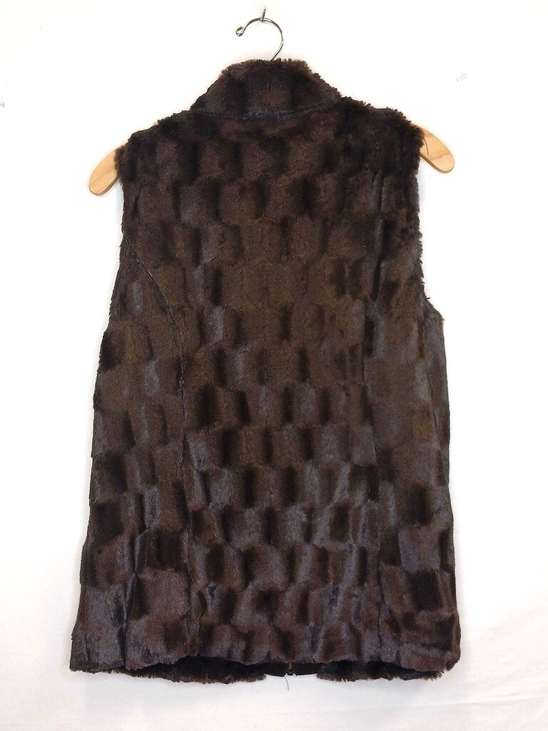 Multiples Faux Fur Vest
