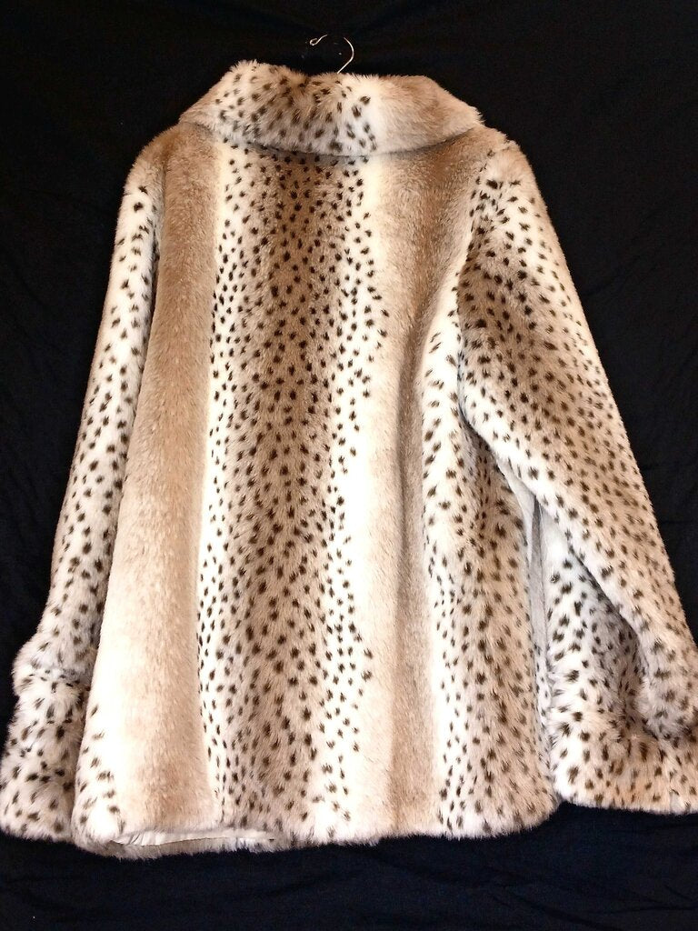 Dennis Basso Reversable Faux Fur Coat