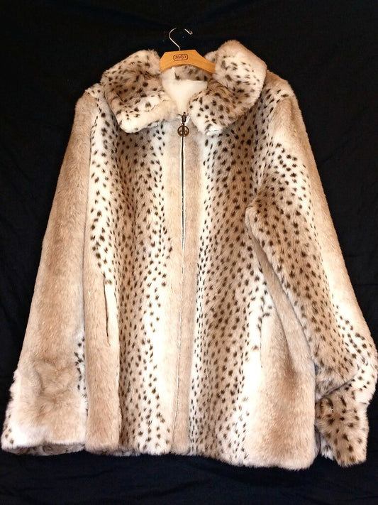 Dennis Basso Reversable Faux Fur Coat