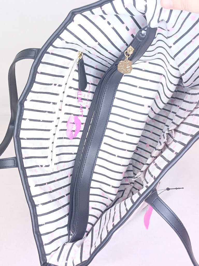 Betsey Johnson Cat Quilted Tote Bag ASIS