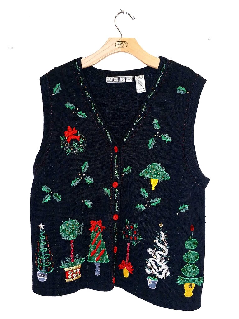 OHI Embroidered Christmas Vest