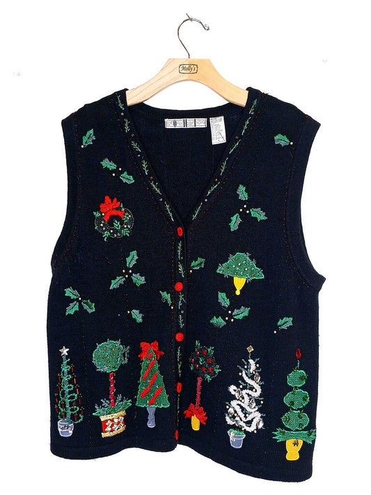 OHI Embroidered Christmas Vest