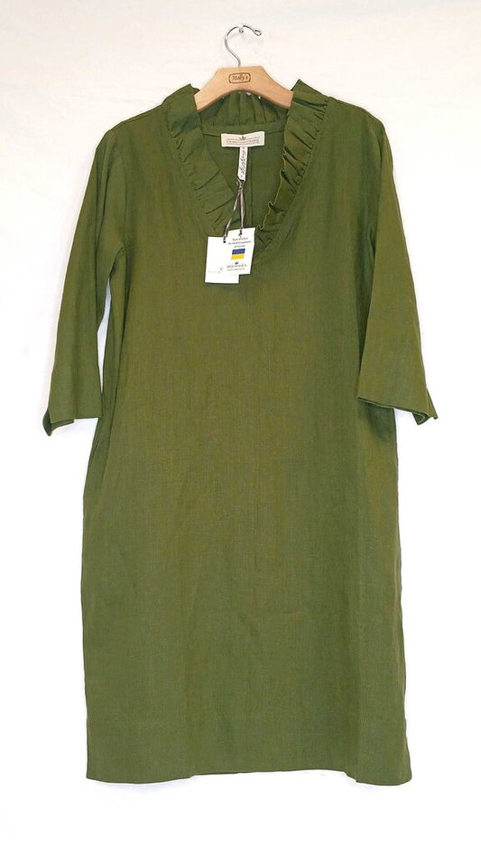 Crown Linen Designs Linen Mid-Length Dress